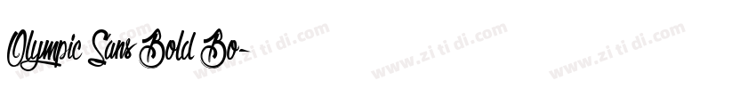 Olympic Sans Bold Bo字体转换